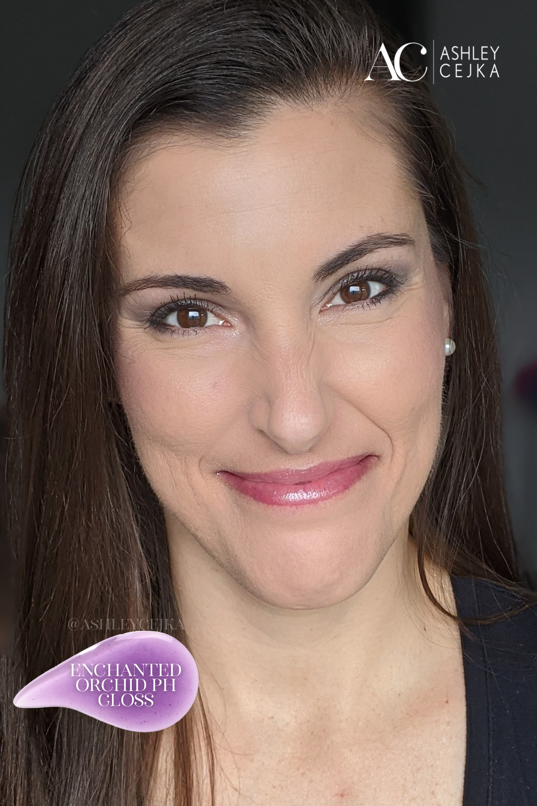 Enchanted Orchid pH Glossy Tint: A Custom Violet-Pink Gloss for